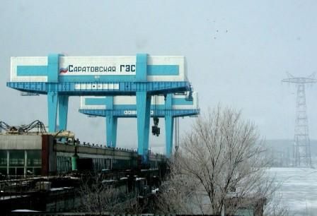 зима в балаково , гэс